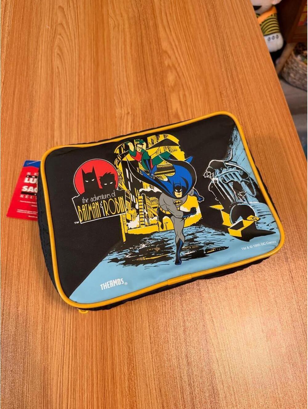 Vintage the adventures of Batman & robin thermos lunch bag